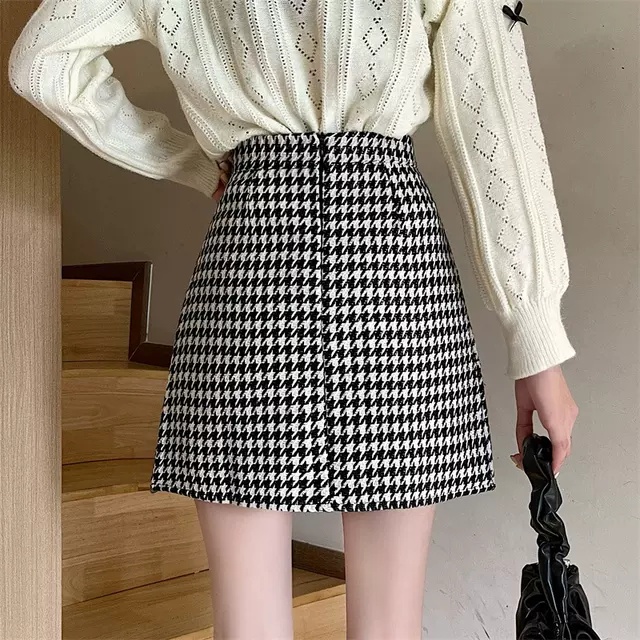 chân váy Chữ A 40-45cm chất Dạ cao cấp,chất mịn đủ size PR tại xưởng