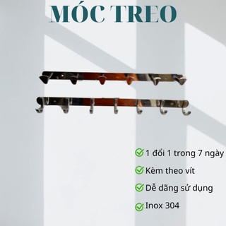 Móc treo quần áo inox 304, móc áo dẹp, móc áo chân vịt- thanh treo đồ nhà tắm