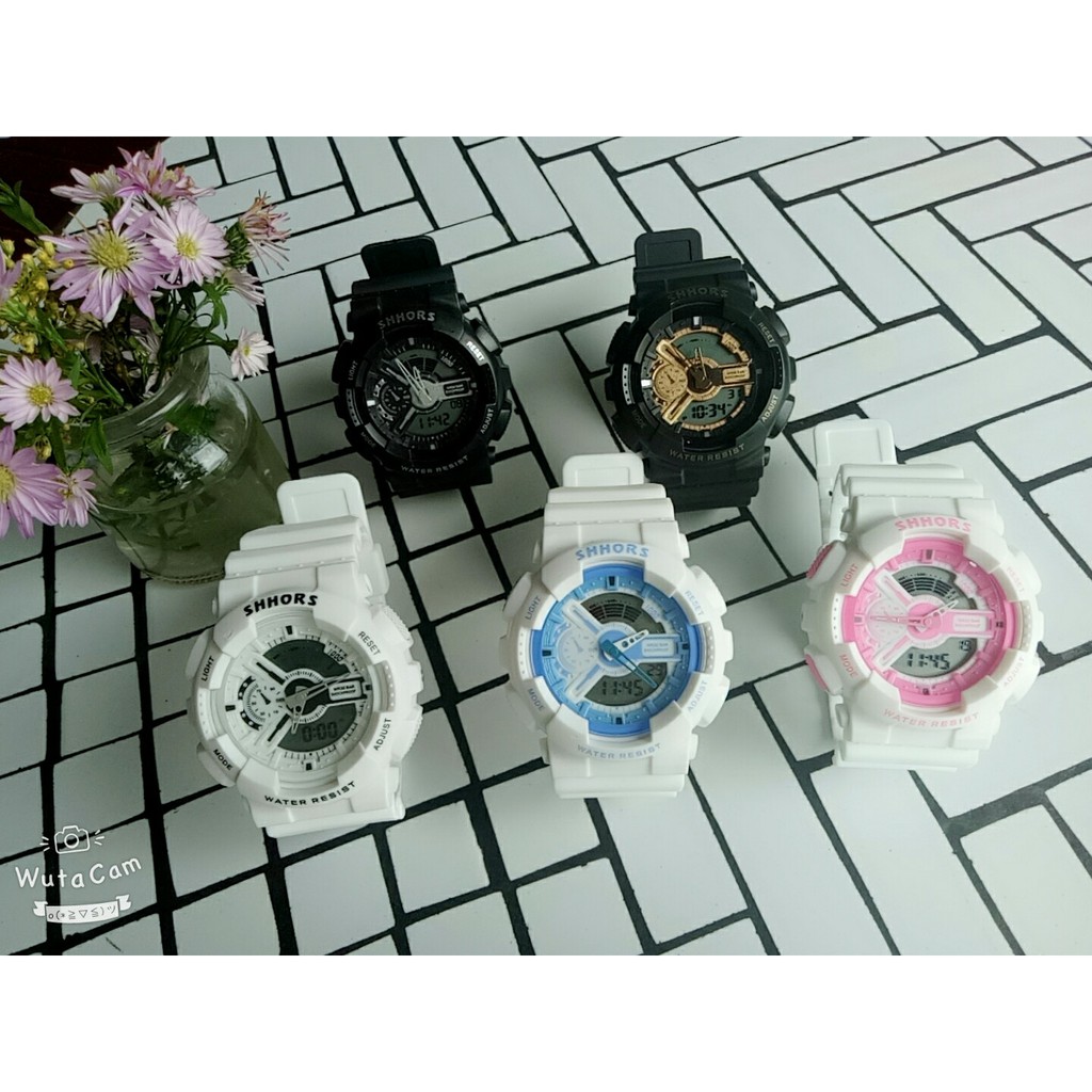 Đồng Hồ Nam Nữ Thể Thao Shhors Điện Tử Dây Cao Su SA011h 50gr | BigBuy360 - bigbuy360.vn