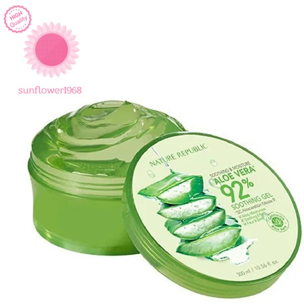 NATURE REPUBLIC Soothing & Moisture Aloe Vera 92% Soothing Gel 300ml [sunflower1968] // Sản xuất tại Hàn Quốc