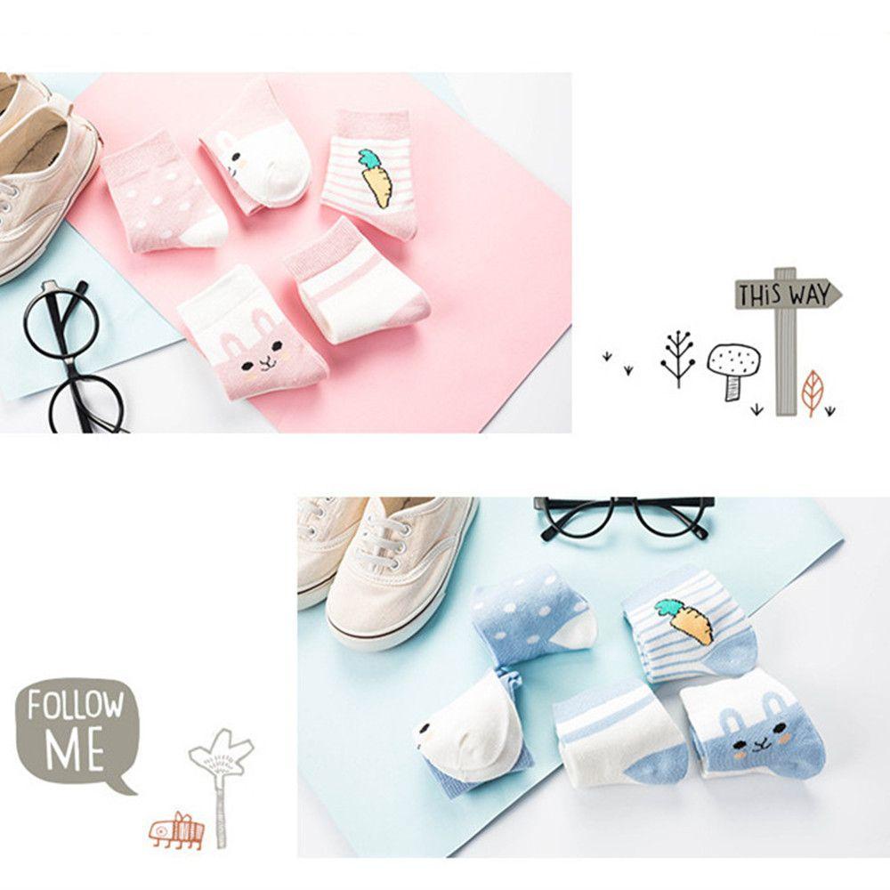 Vớ Cotton Giữ Ấm Cổ Ngắn Dễ Thương Cho Bé 1-3 - 6 Tuổi
