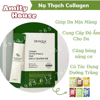 Nạ Thạch Collagel Bioaqua , Hộp 20 ống nạ ngủ Bioauqa