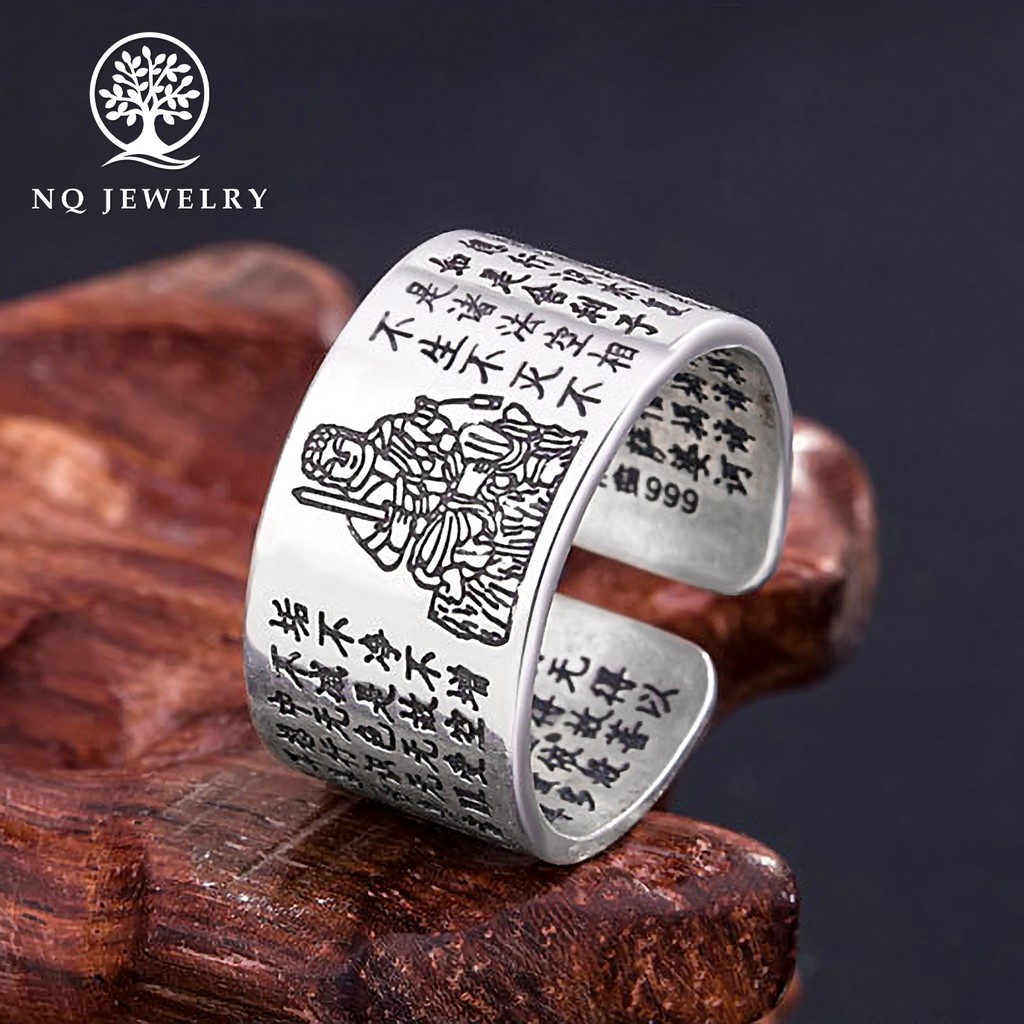 Nhẫn phật bản mệnh tuổi Dậu Phật Bất Động Minh Vương - NQ Jewelry