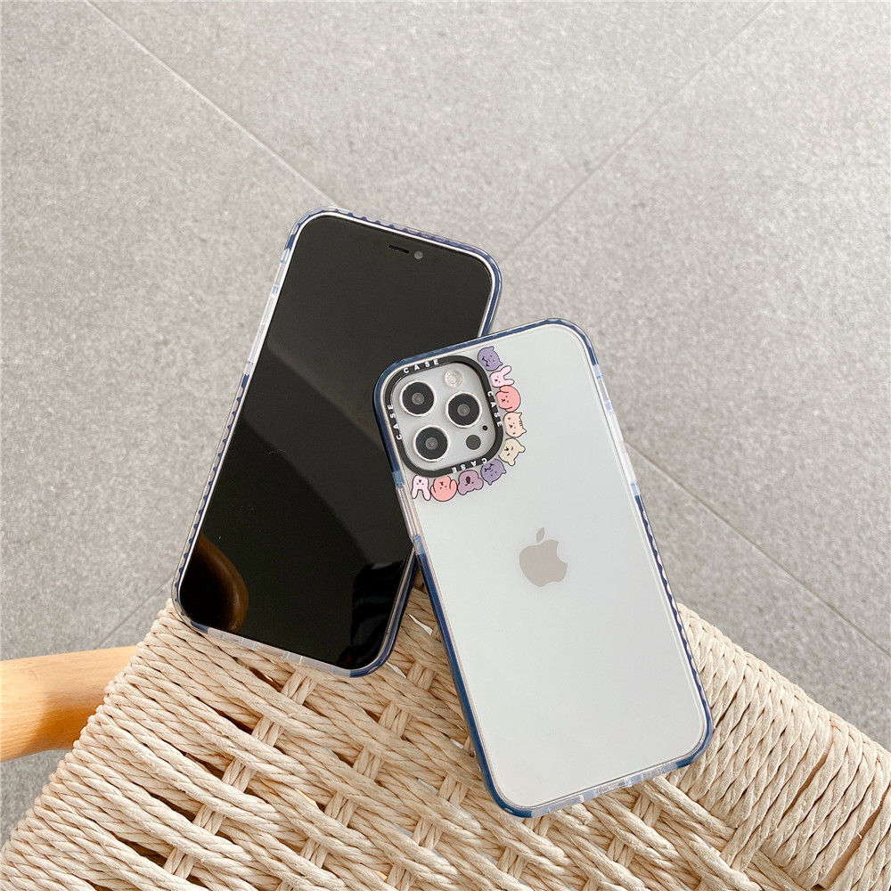 Ốp điện thoại silicone chống sốc họa tiết gấu cho IPhone 12pro Max 12mini 11 pro Max X XS XR XSMAX 6 6s 7 8 Plus | BigBuy360 - bigbuy360.vn