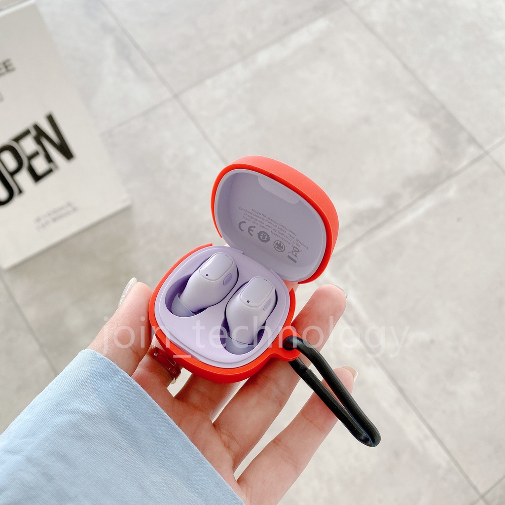 Vỏ bảo vệ hộp sạc Tai nghe không dây Basues WM01 bằng silicon mềm họa tiết hoạt hình dễ thương