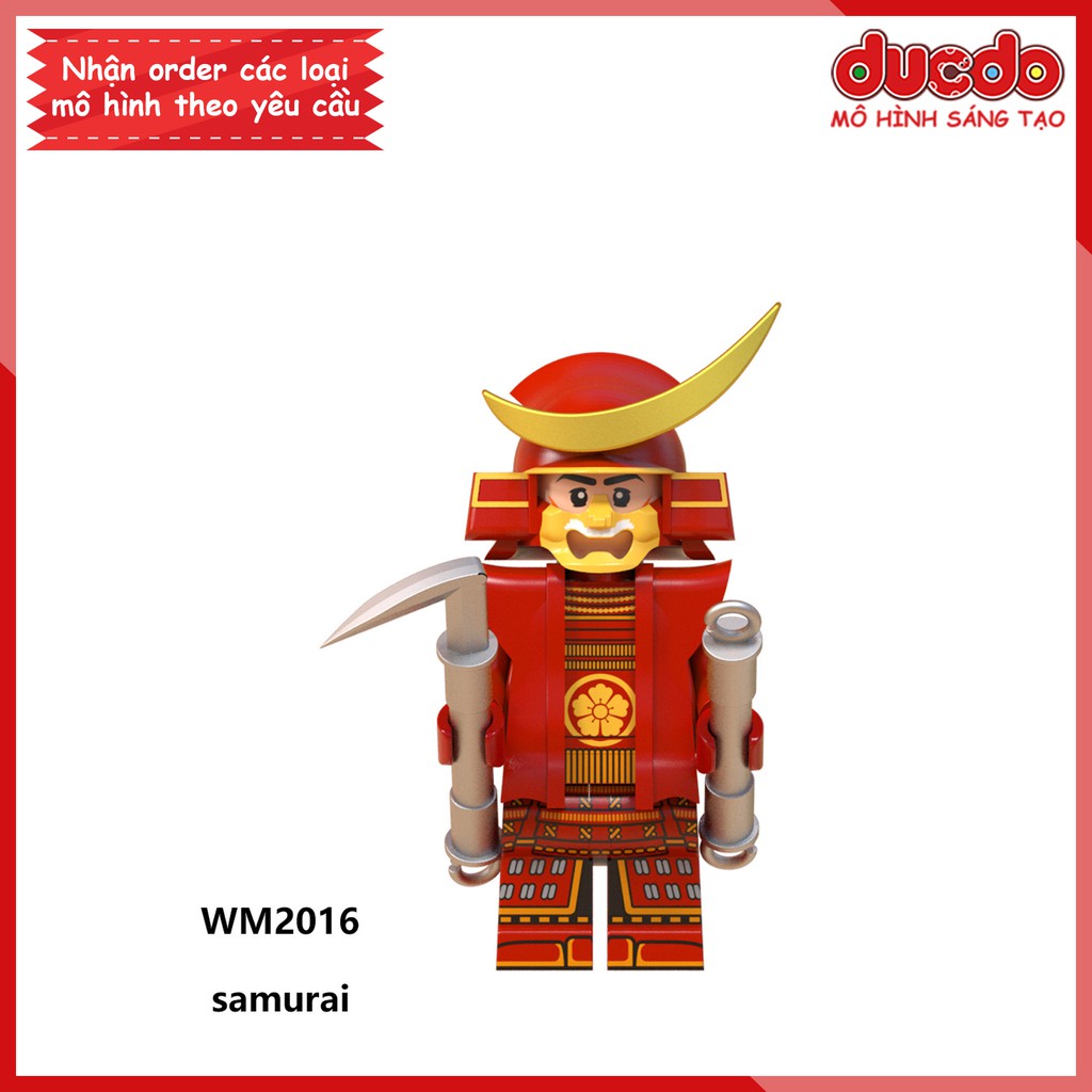 Minifigures các nhân vật Samurai tuyệt đẹp - Đồ chơi Lắp ghép Xếp hình Mini Mô hình WM WM6096