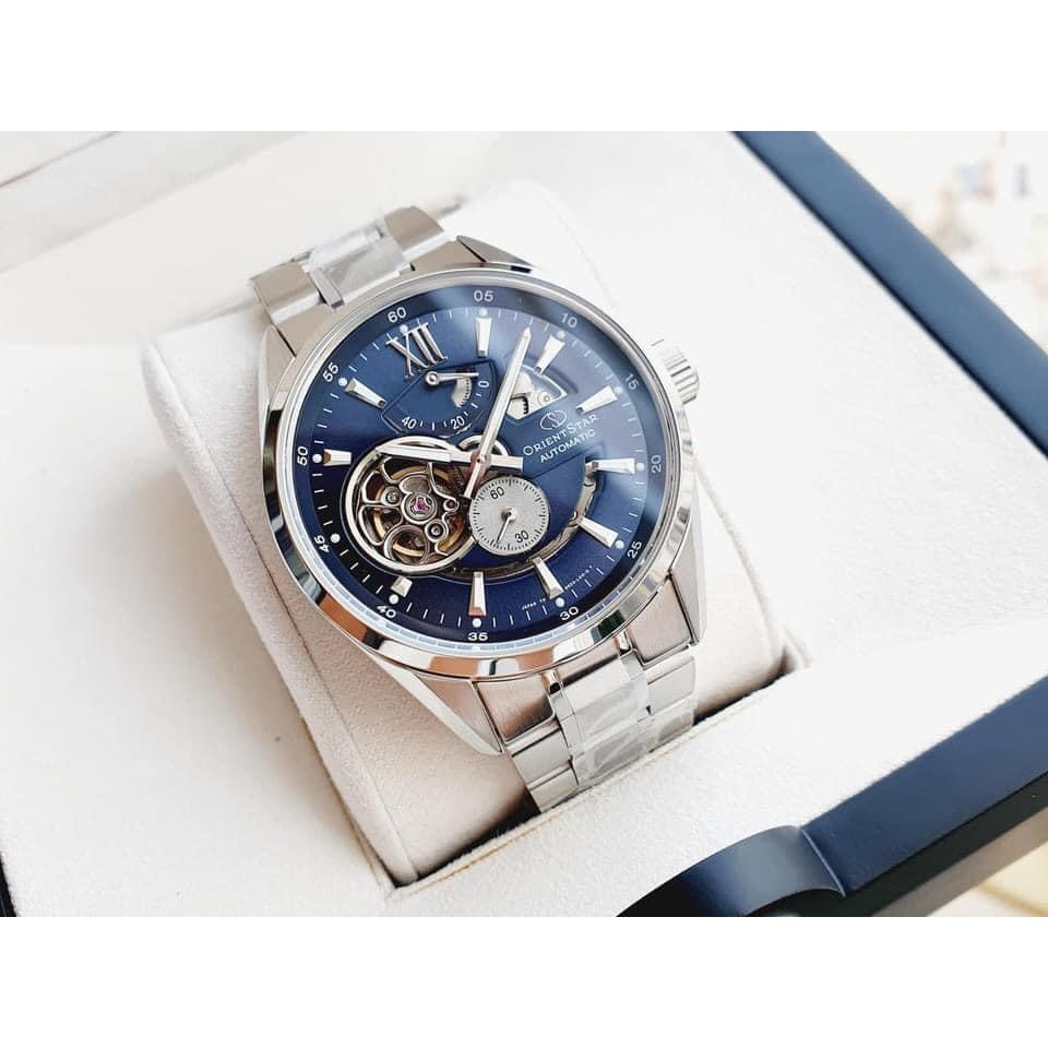 Đồng hồ nam chính hãng Orient Star Joker Skeleton Blue SDK05002D