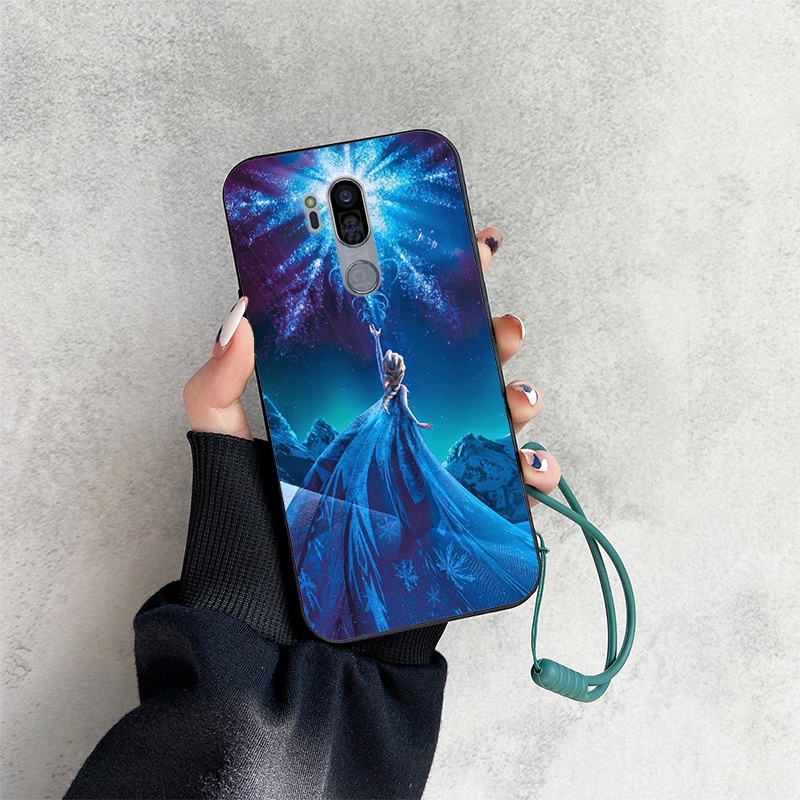 Ốp Điện Thoại In Hoạt Hình Pikachu Kèm Dây Đeo Cho LG G7 ThinQ G7 + G7 Plus Fit G7Fit Q9