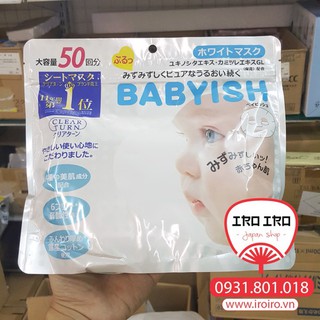Mặt nạ dưỡng trắng Babyish Mask 50 miếng