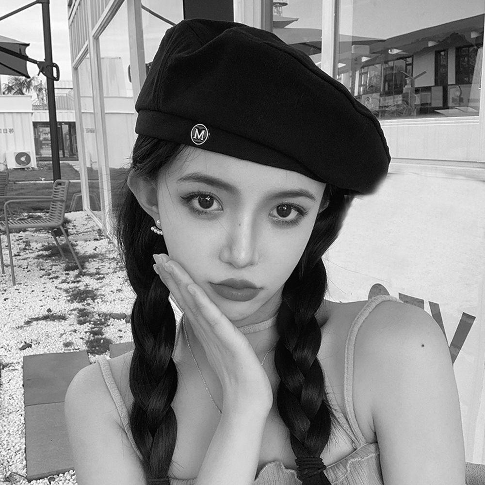 Mũ Beret Màu Trơn Phong Cách Anh Quốc Cổ Điển Thời Trang Xuân Thu Cho Nữ