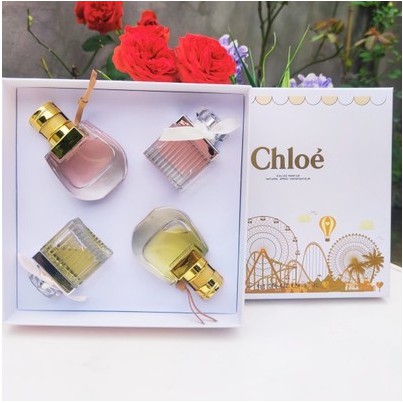 CHLOE (Hàng Mới Về) Bộ Bốn Hộp Nước Hoa 30ml Hình Trái Tim Xinh Xắn