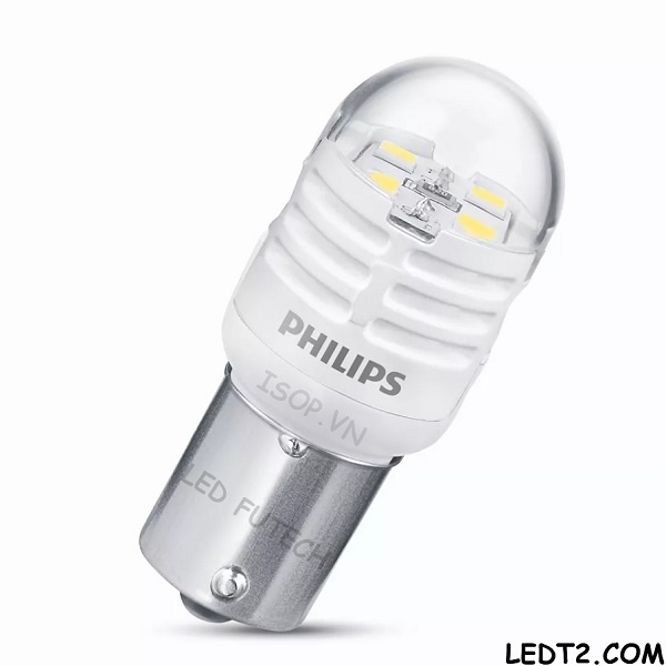 [Mã LIFEAU5SALE giảm 20k đơn 50k] [LEDT2 ISOP] Đèn phanh, stop, lùi LED Philips Ultinon S25 P21 PY21 [Bảo hành 5 năm]