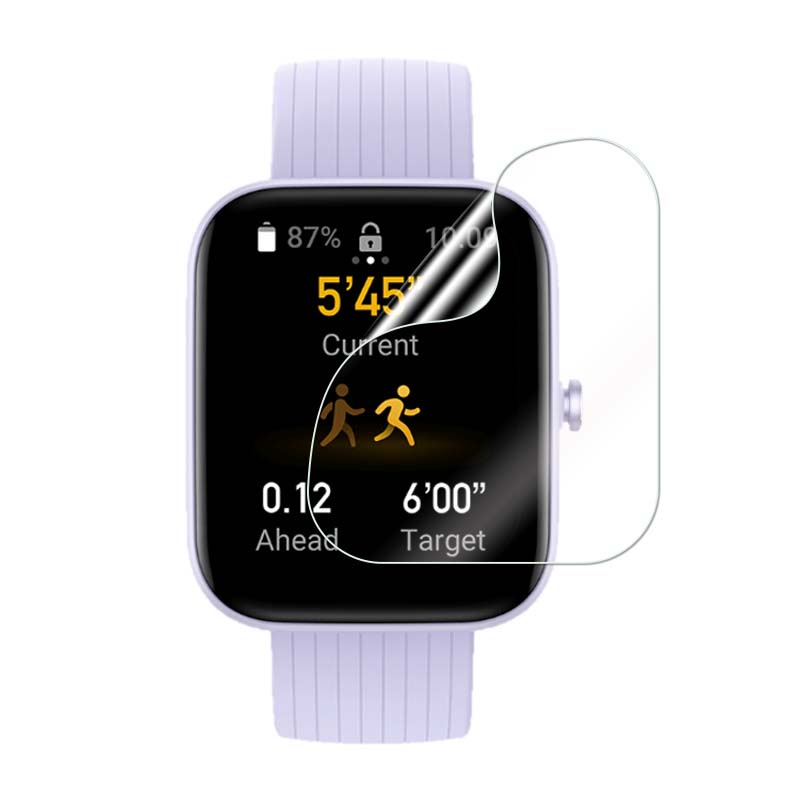 Miếng Dán Màn Hình Bằng TPU Mềm Trong Suốt Siêu Mỏng Cho Đồng Hồ Thông Minh Amazfit Bip 3