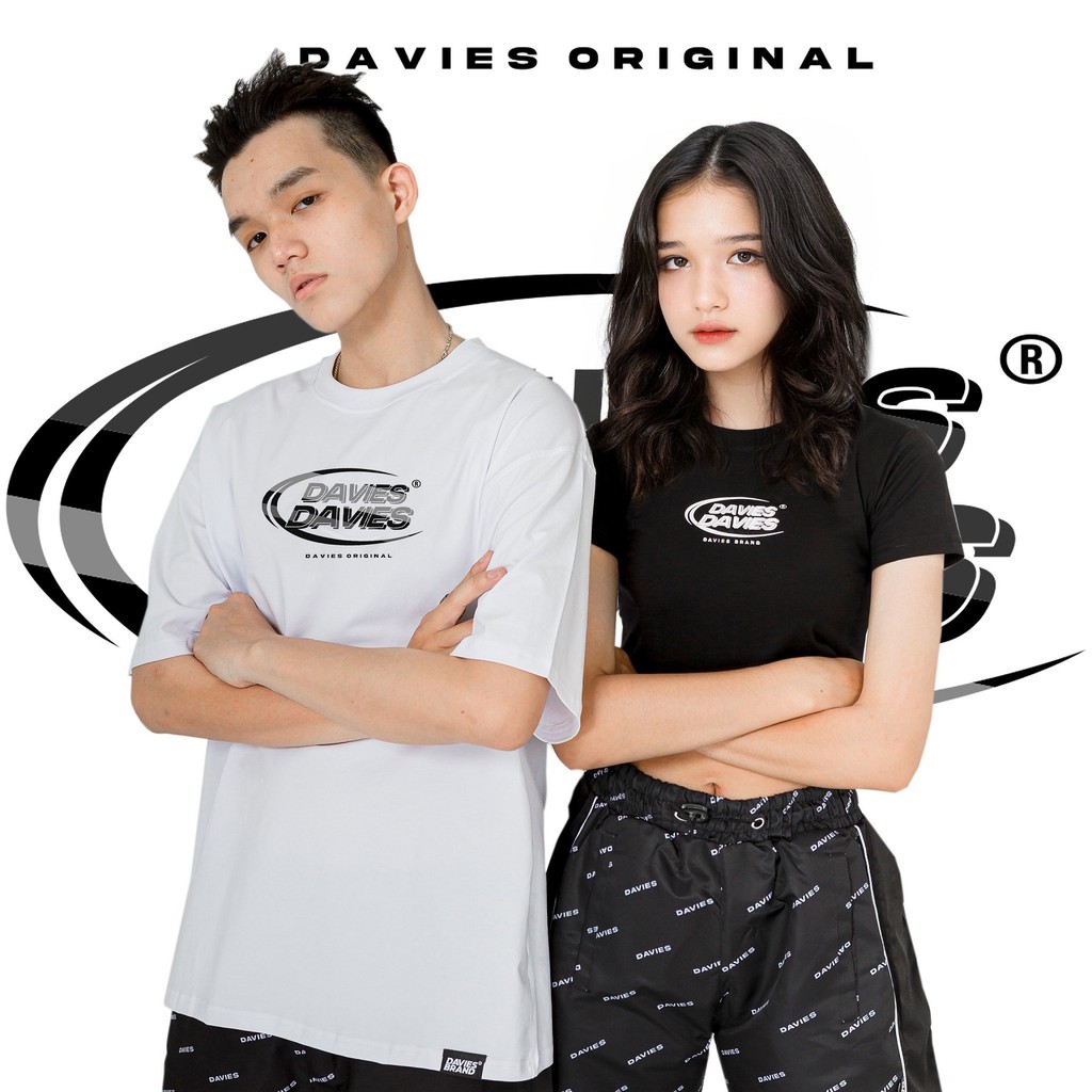 Áo thun nam nữ unisex from rộng màu trắng Medal Davies. | BigBuy360 - bigbuy360.vn