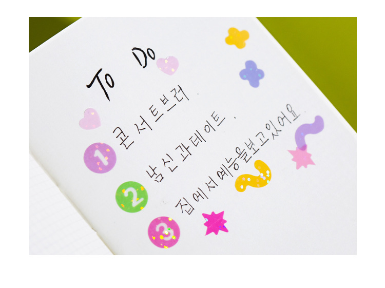 Nhãn Dán Trang Trí Sổ Tay Nhiều Màu Sắc