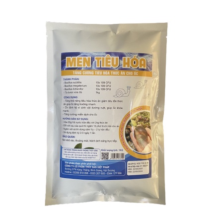 Men tiêu hóa cho ốc bươu đen, ốc nhồi lớn nhanh, thức ăn cho cá ốc mau lớn