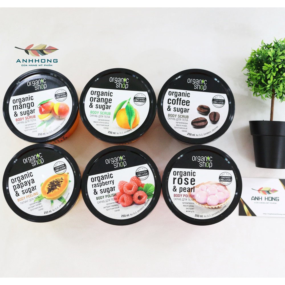 (Mùi Mới) Tẩy Tế Bào Chết Toàn Thân Organic Shop Body Scrub | BigBuy360 - bigbuy360.vn