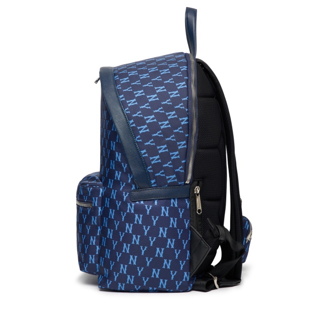 Balo MLB Chính Hãng FREESHIP MLB Monogram Backpack New York Yankees Màu Navy [3ABKM012N-50NYL] - Simple Sneaker