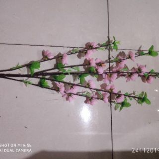 10 cành hoa đào giả