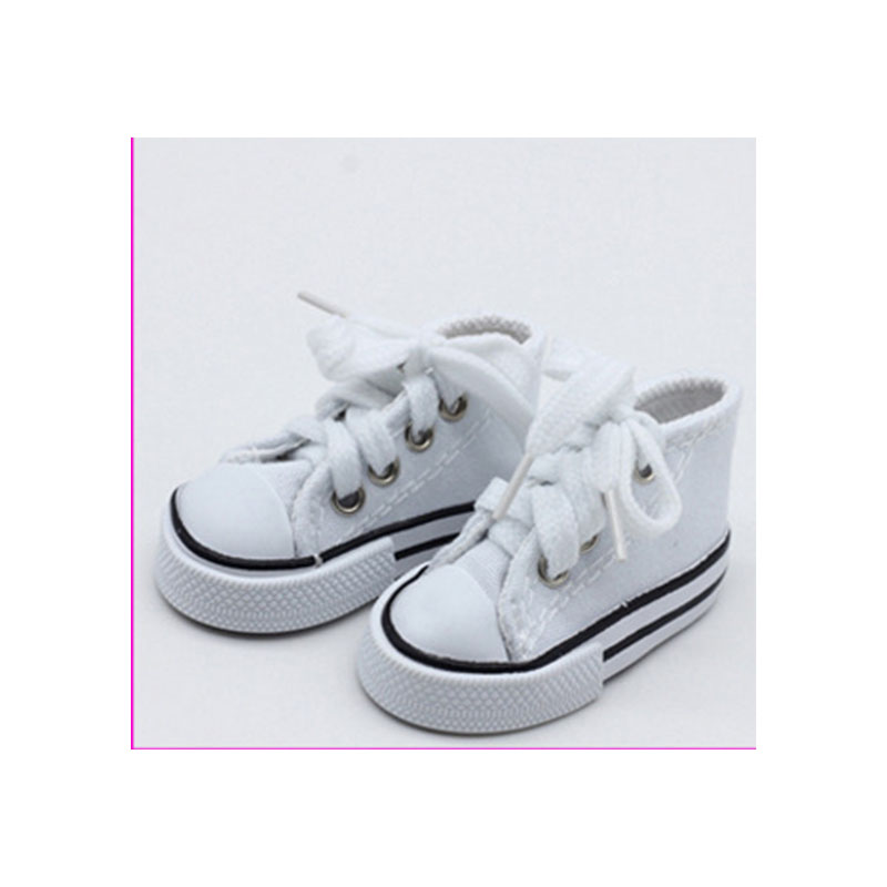 Giày búp bê vải bố 7cm tỉ lệ 1/3 diy