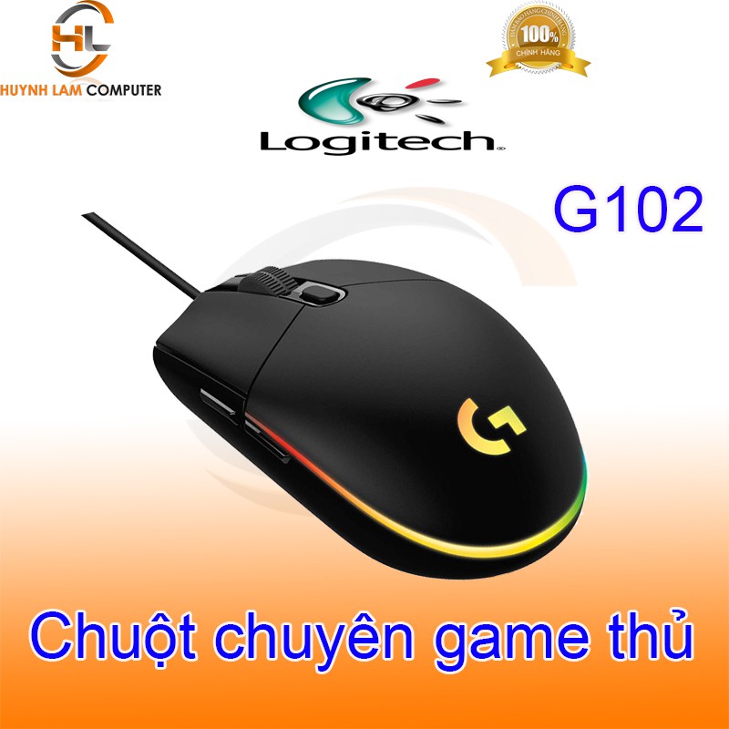 [Mã 55ELSALE1 giảm 7% đơn 300K] Chuột chuyên game Logitech G102 (ĐEN) - Chính hãng DGW phân phối