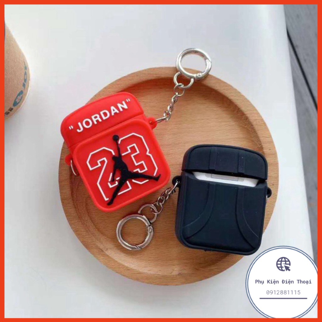 🍀Vỏ ốp case airpod airpods bảo vệ tai nghe☘️Case Airpod 1 2- Vỏ bao bọc JORDAN 23 Cover đựng tai nghe không dây Airpods