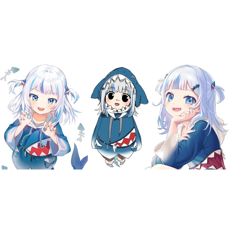cốc Gawr Gura-Hololive vtuber / cốc in hình vtuber Gawr Gura-Hololive
