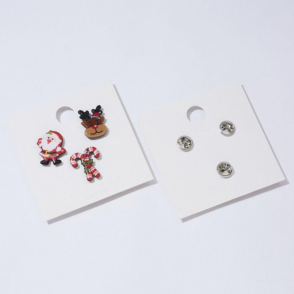 EUCA Set 3 / 4 Ghim Cài Áo Chủ Đề Giáng Sinh Đáng Yêu