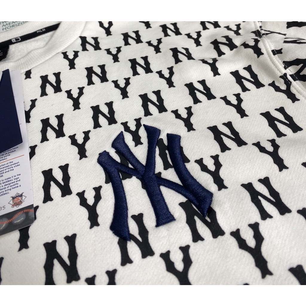Áo sweater vải cotton thêu chữ NY phong cách Hàn Quốc thời trang xuân hè 2021 năng động cho nam và nữ