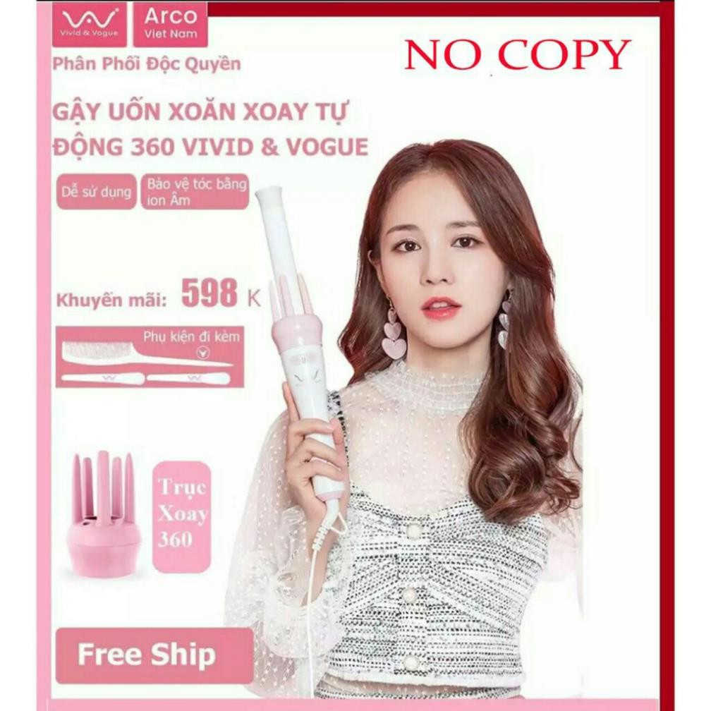 [Sẵn Hàng Giao Ngay] Máy uốn tóc xoăn tự động xoay 360 độ , máy làm xoăn (loại 1)