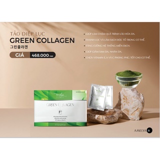 Tảo Diệp Lục Green Collagen Cao Cấp Hỗ Trợ Sáng Da, Tăng Cường Hệ Thống Miễn Dịch Tốt Cho Cơ Thể - Amelya.Mall