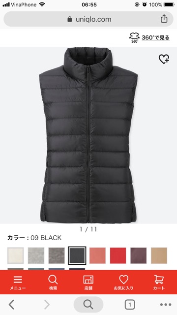 Áo gile lông vũ  cho  nữ uniqlo | BigBuy360 - bigbuy360.vn