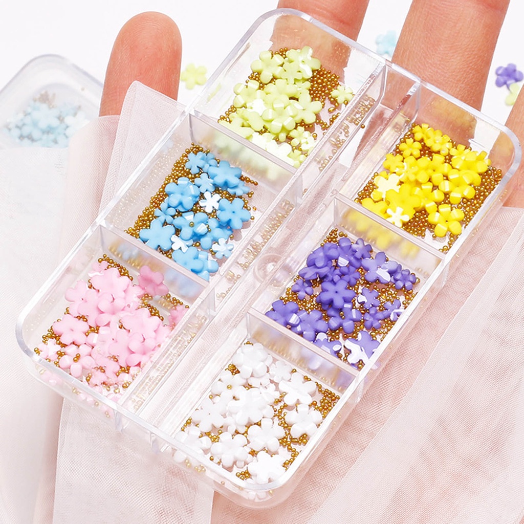 Phụ Kiện Trang Trí Móng Nghệ Thuật Hình Hoa 3D DIY Charms