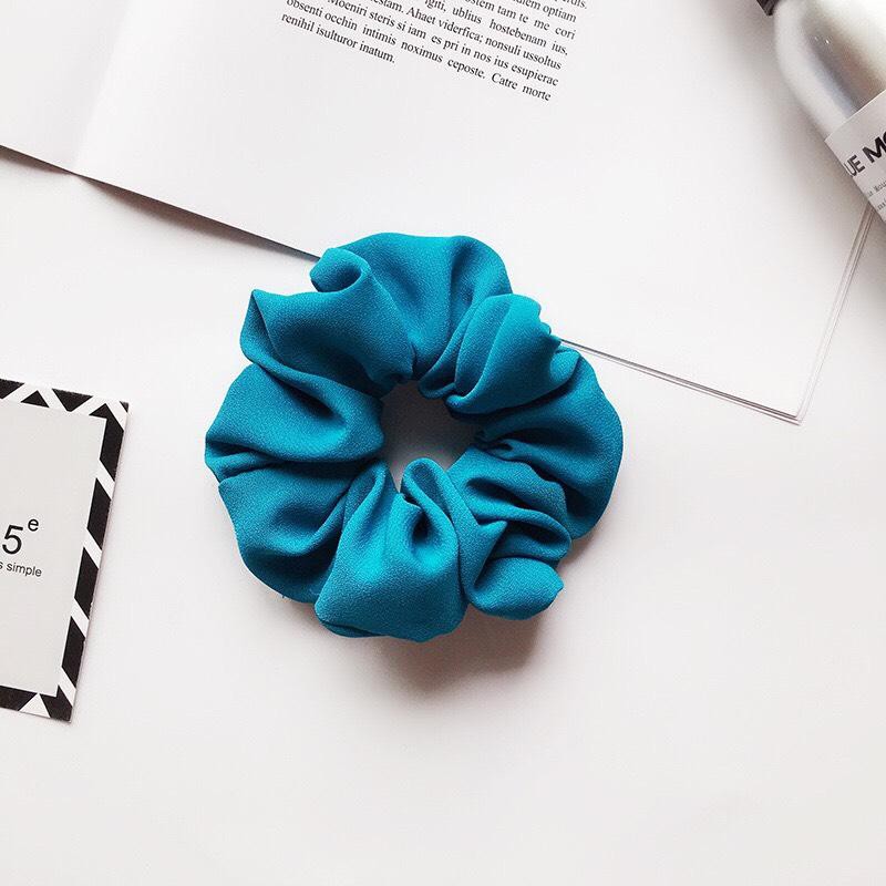 DÂY CỘT TÓC VẢI SCRUNCHIES CÁT HÀN MỎNG, LỤA MỎNG - CHẤT CHIFFON ( BẢNG 2)