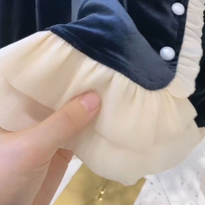 Áo Sơ Mi Nhung Thời Trang Thu Đông Phong Cách Pháp Dành Cho Nữ