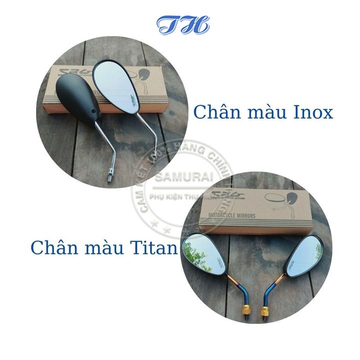 Kính chiếu hậu xe máy thời trang CRG mẫu suzuki Chân 10li Gen Thuận gắn chân kính cho Wave, Winner, SH, AB...