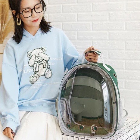 Balo vận chuyển thú cưng trong suốt nhựa PVC, balo chó, balo mèo