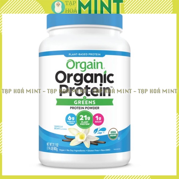 Bột đạm thực vật hữu cơ của Mỹ Orgain organic protein 882g - Tạp hoá mint