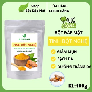 100g bột đắp mặt na Tinh bột nghệ nguyên chất 100% , giảm nguy cơ đau dạ dày