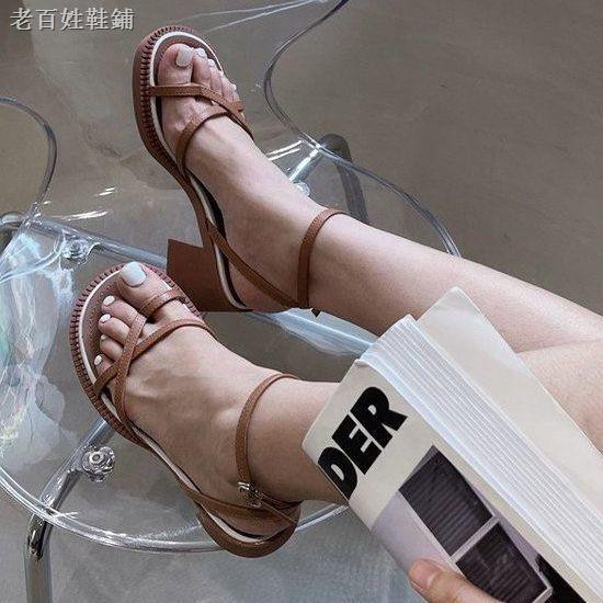 Giày Sandal Gót Vừa Thời Trang Nữ Sành Điệu 2021