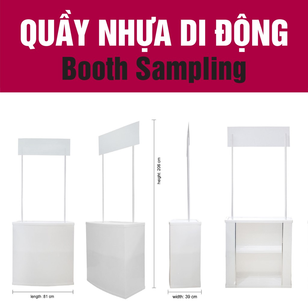 Quầy / Booth nhựa bán hàng di động