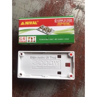 Ổ cắm điện có màn che 3000W Nival