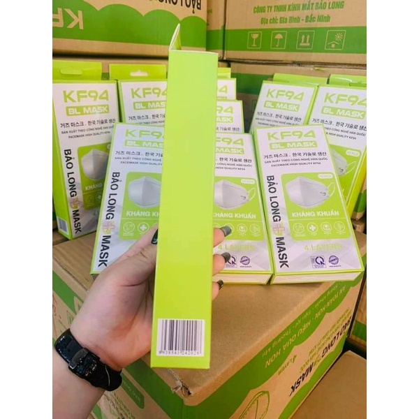 Khẩu trang 4D KF94 Bảo Long dạng hộp( hộp 10 cái)