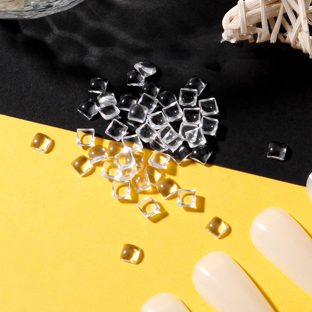 Bộ 100 Phụ Kiện Trang Trí Móng Tay Tạo Hiệu Ứng 3D Bằng Nhựa Resin