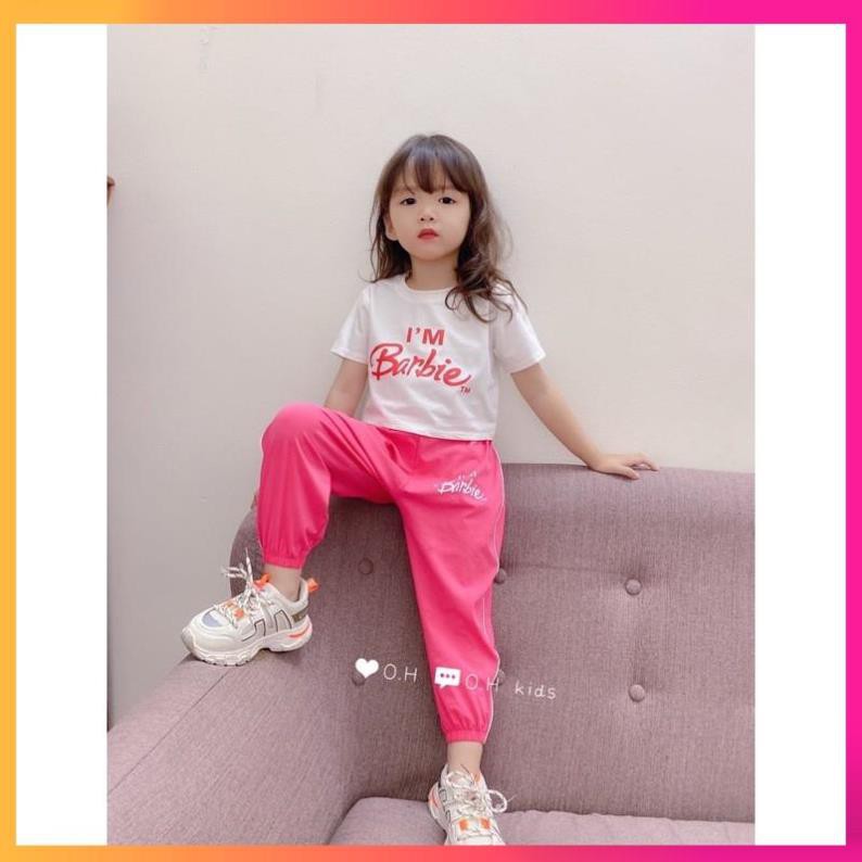 Bộ cotton bé gái từ 10-30 kg phong cách hip hop❤️chất cotton 4 chiều mềm mịn❤ Bộ cộc tay bé gái