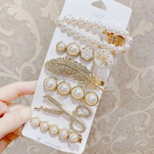Cặp Tóc Ngọc Trai Siêu Sang Chảnh - Ngọc Trai Nhân Tạo dễ thương Hottrend
