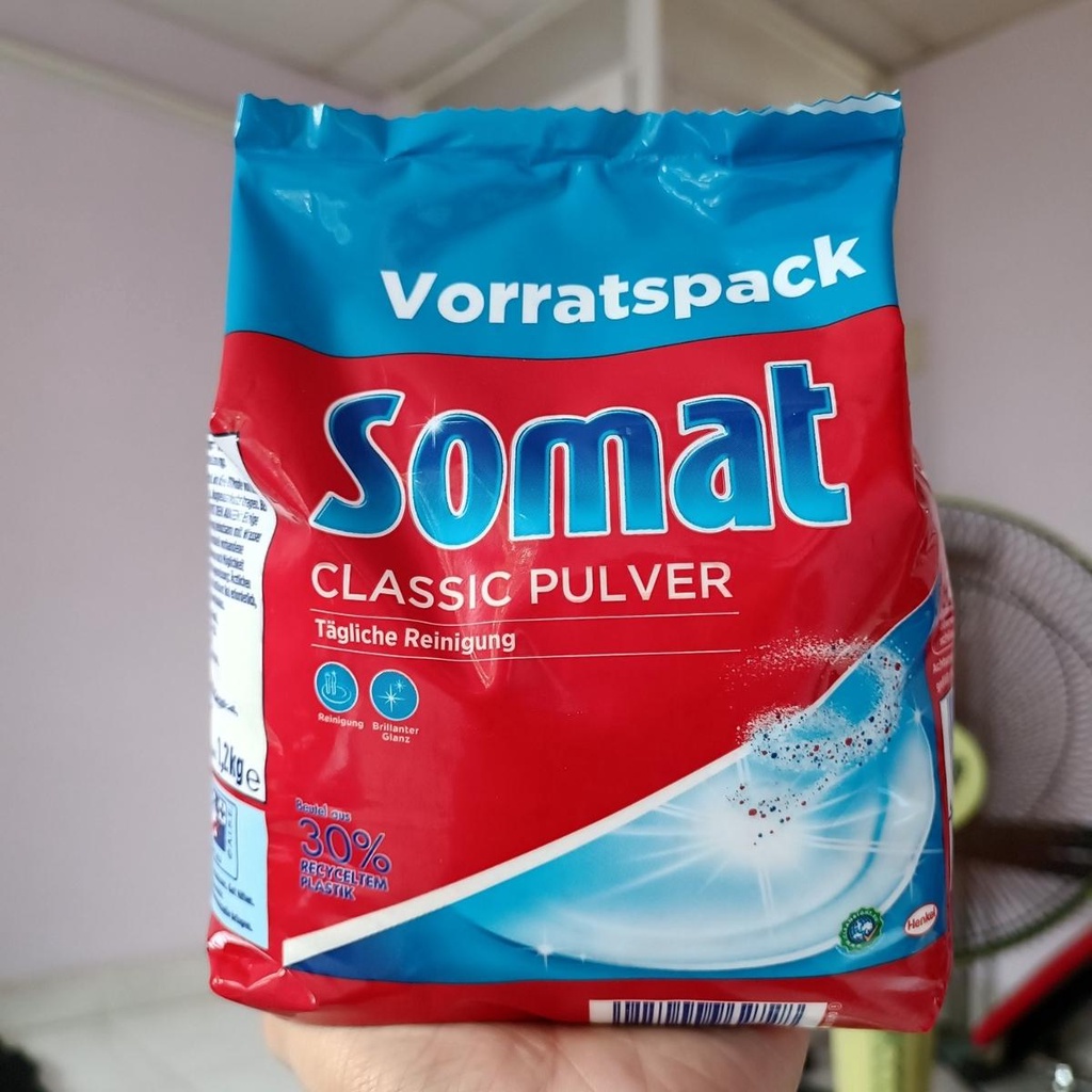 Combo 2 bịch bột rửa chén Somat 1.2kg