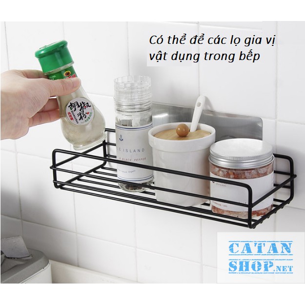 KỆ Sắt Ngang ĐA NĂNG, Kệ siêu chắc chắn phụ kiện lý tưởng cho phòng tắm, nhà bếp cực kỳ tiện dụng GD246-KNTN-SAT