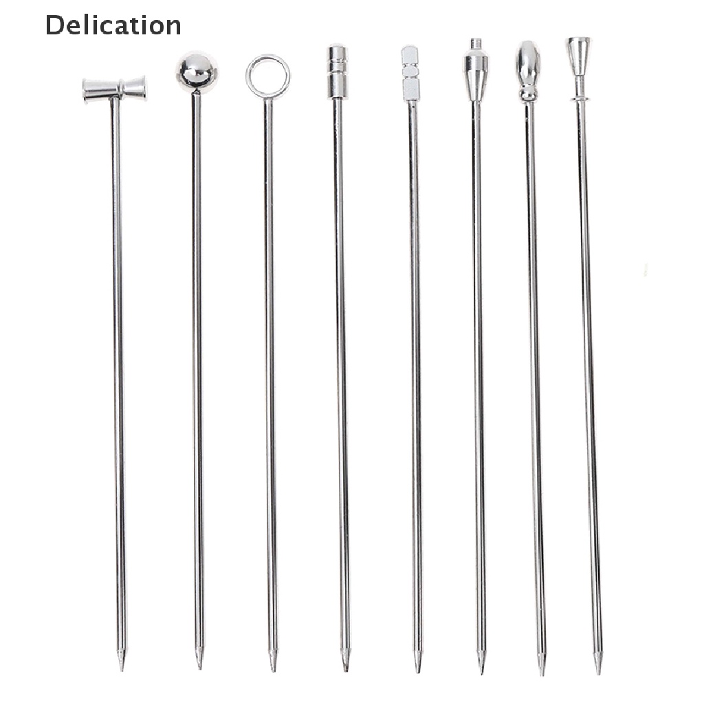 Set 4 Que Inox Gắp Cocktail / Trái Cây Có Thể Tái Sử Dụng