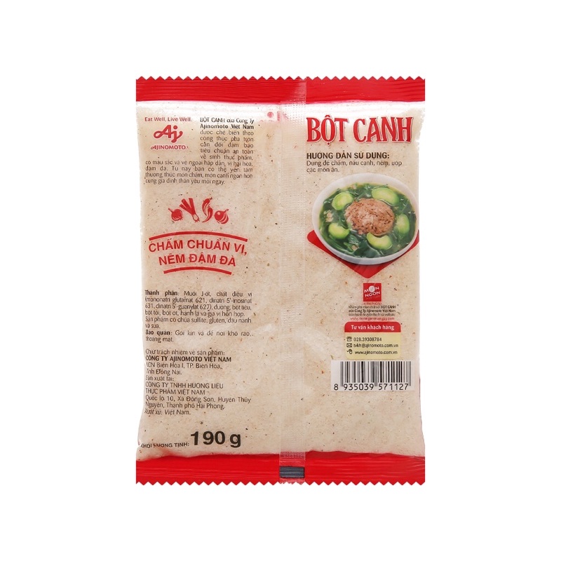 BỘT CANH AJINOMOTO GÓI 190gr